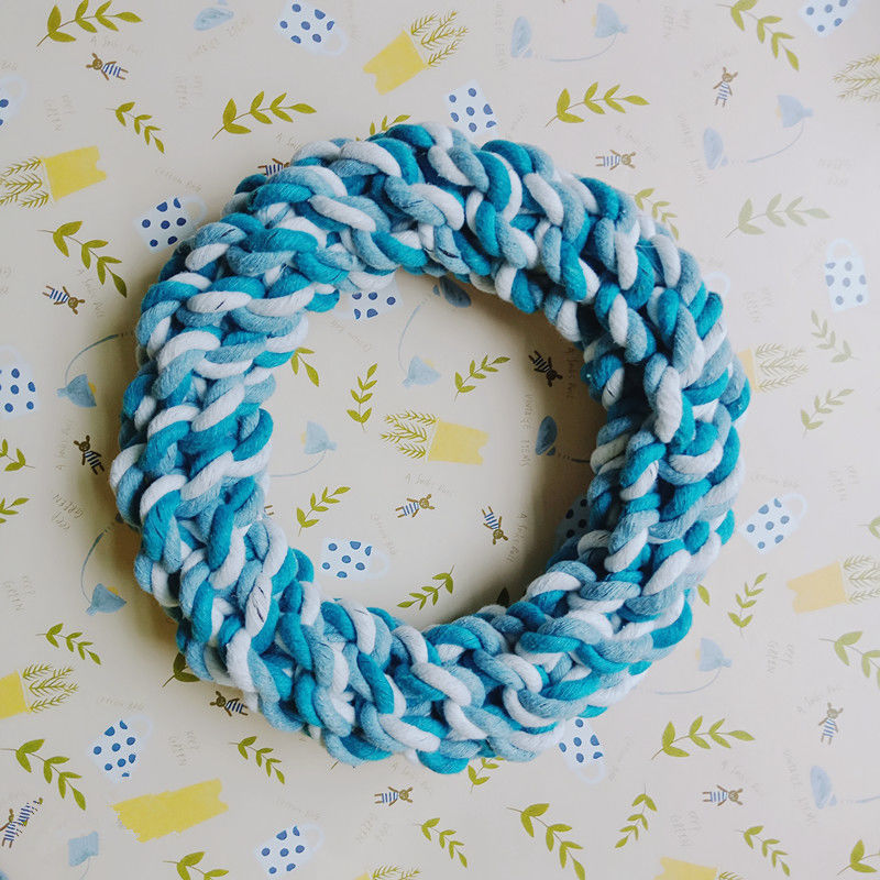 Dog Toy Molar Long Lasting Pet Toy Cotton Rope Teddy/Golden Retriever Samo Tooth Cleaning Dog Toy Ball Training Frisbee