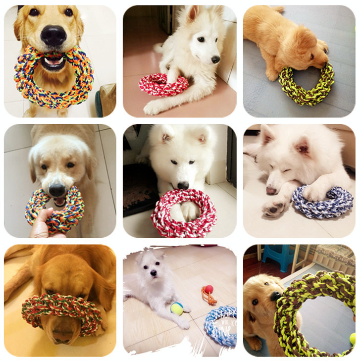 Dog Toy Molar Long Lasting Pet Toy Cotton Rope Teddy/Golden Retriever Samo Tooth Cleaning Dog Toy Ball Training Frisbee Dog Toy Molar Long Lasting Pet Toy Cotton Rope Teddy/Golden Retriever Samo Tooth Cleaning Dog Toy Ball Training Frisbee
