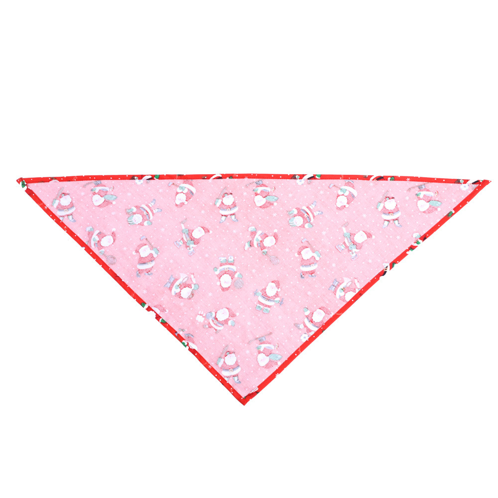 Amazon Hot Selling Christmas Pet's Saliva Towel Dog Triangle Cotton Printed Cat Scarf Scarf Scarf Amazon Hot Selling Christmas Pet's Saliva Towel Dog Triangle Cotton Printed Cat Scarf Scarf Scarf