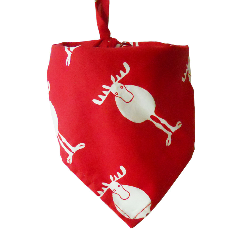 Amazon Hot Selling Christmas Pet's Saliva Towel Dog Triangle Cotton Printed Cat Scarf Scarf Scarf Amazon Hot Selling Christmas Pet's Saliva Towel Dog Triangle Cotton Printed Cat Scarf Scarf Scarf