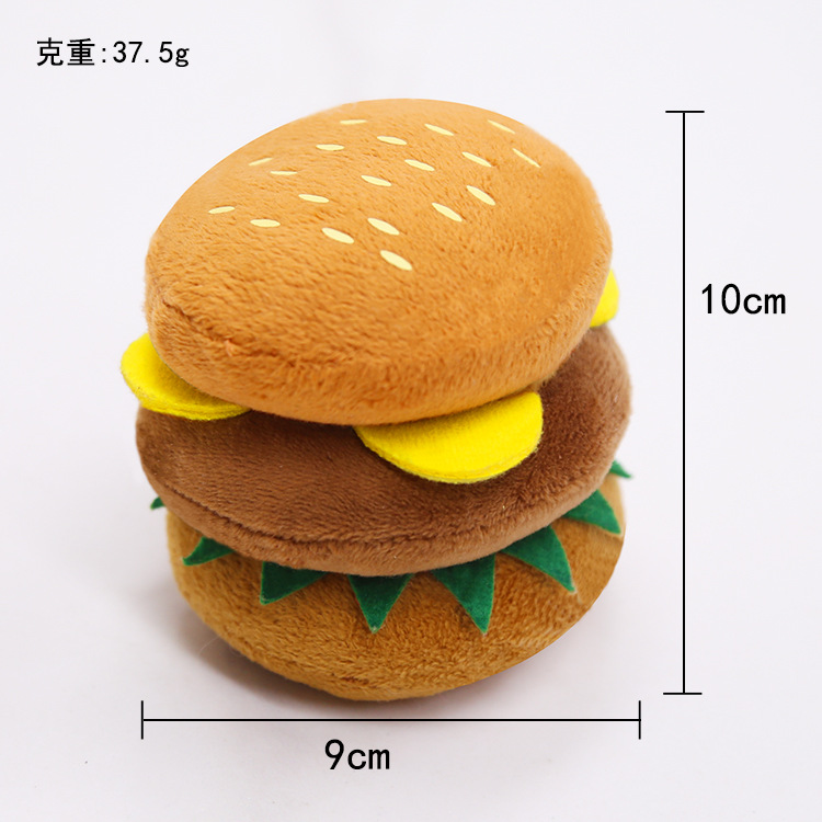 Plush Dog French Bulldog Bite-Resistant Ball Rope Sounding Toy Fruit Cartoon Animal Cat Cat Pet Supplies