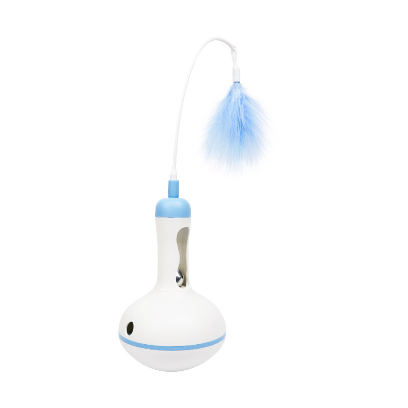 Cross-Border Spot Dog Cat Toy Tumbler Food Dropping Ball Self-Hi Relieving Stuffy Snack Toy Cat Feather Cat Teaser