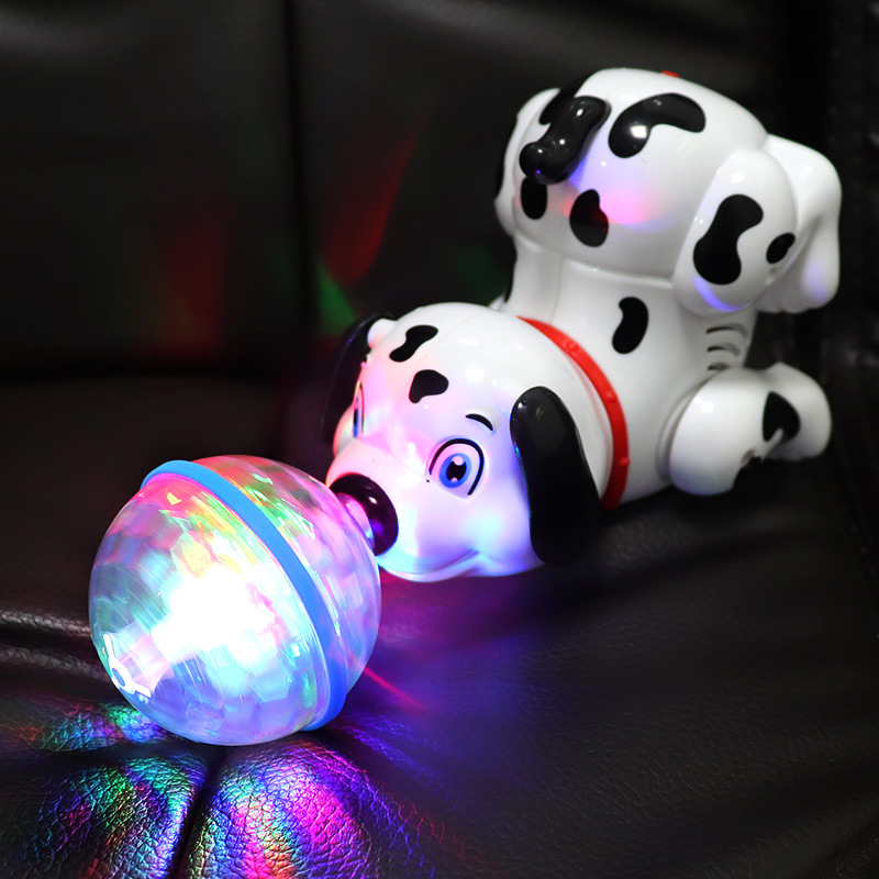 Electric Dream Light Ball Light Rotating Music Pop and Tip Puppy Dog Stall Hot Sale Children&#039;s Toys Wholesale