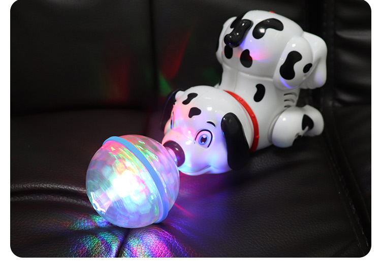 Electric Dream Light Ball Light Rotating Music Pop and Tip Puppy Dog Stall Hot Sale Children's Toys Wholesale