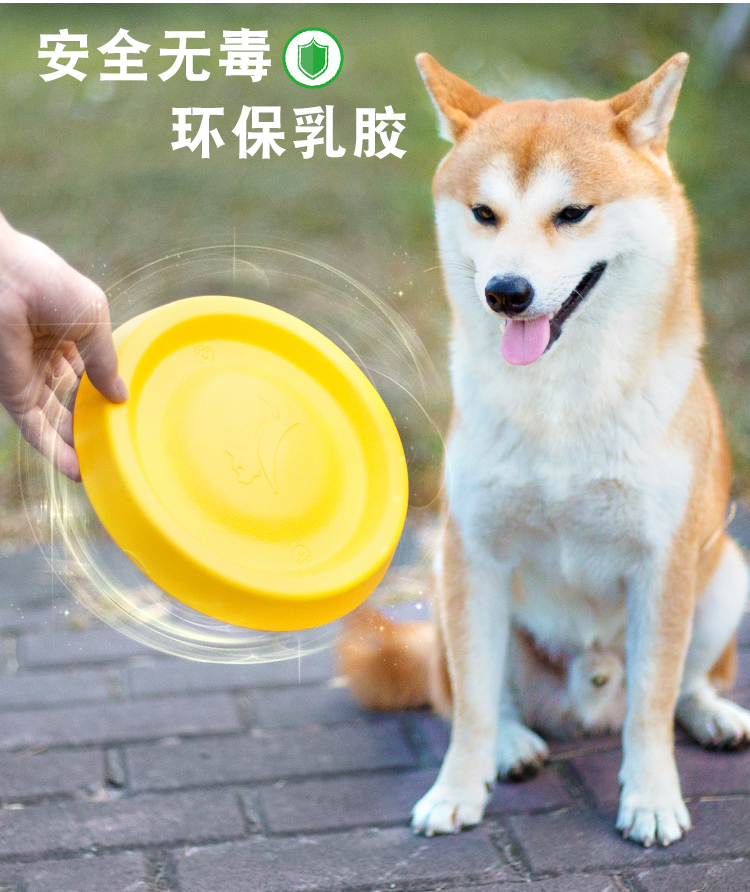 One Piece Dropshipping Pet Dog EVA Training Frisbee Dog Training Pull Ring Bite-Resistant Molar Pet Ball Floating Water Toy
