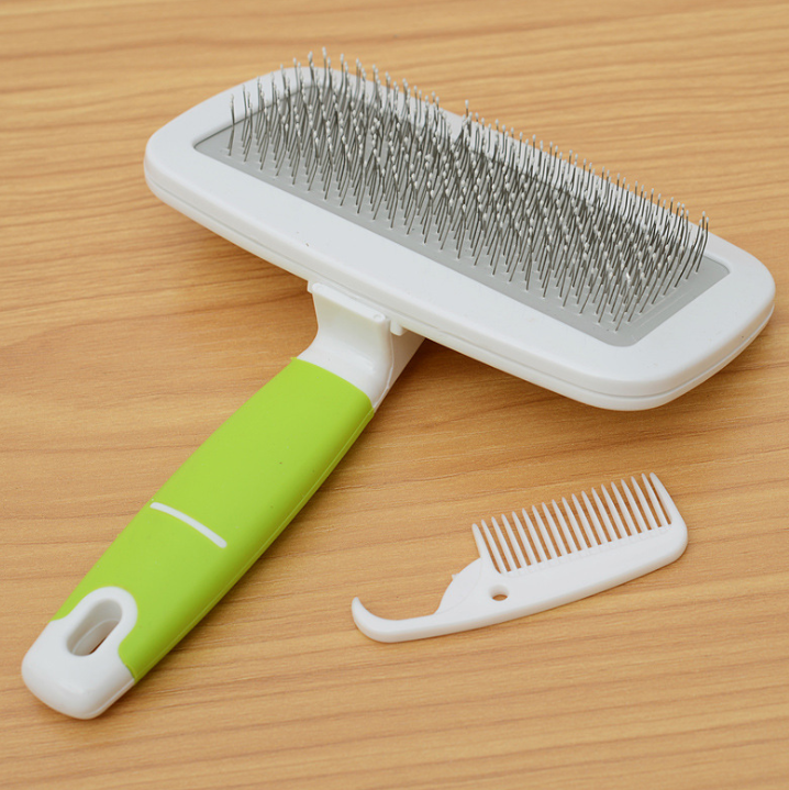 Small Size with Protective Head Soft Carry Handle Stainless-Steel Needle Needle Comb Get Small Comb Teddy/Golden Retriever Makeup Brush Pet Supplies