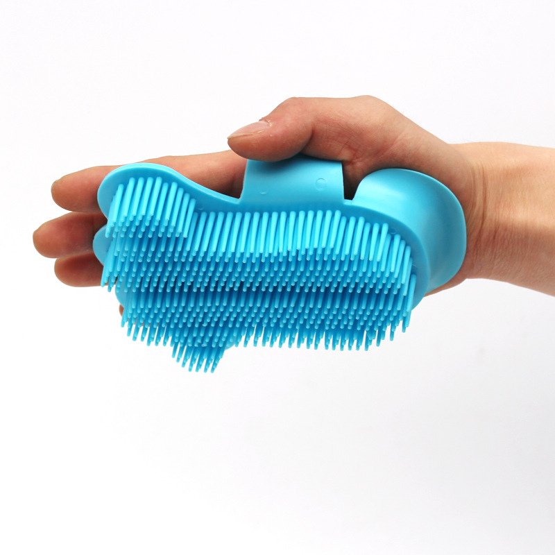 New Pet Shower Brush Dog Foot-Shaped Massage Beauty Comb Dog Brush Golden Retriever Samo Long Hair Available