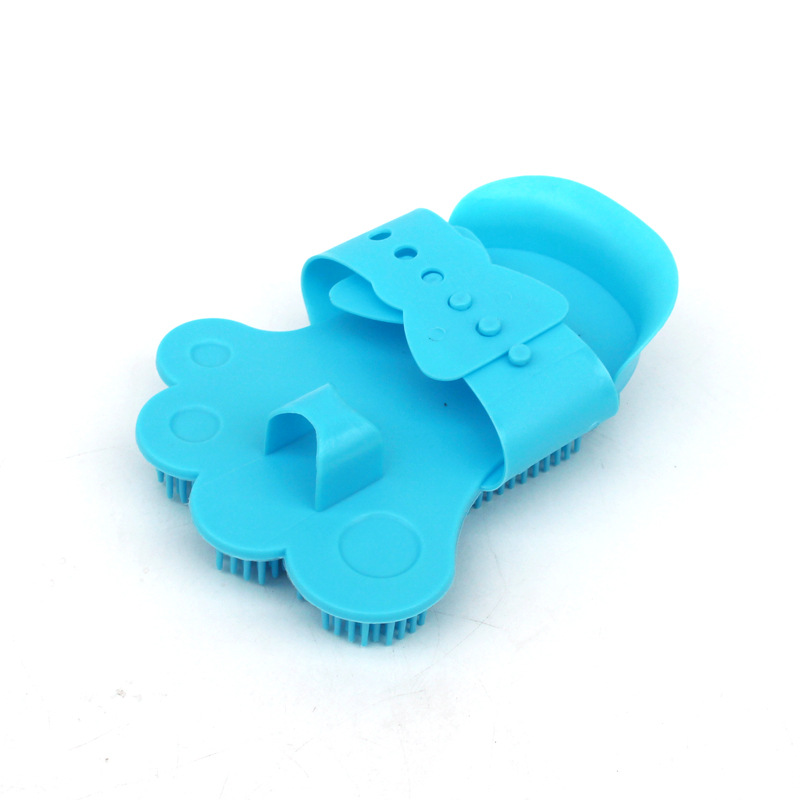 New Pet Shower Brush Dog Foot-Shaped Massage Beauty Comb Dog Brush Golden Retriever Samo Long Hair Available