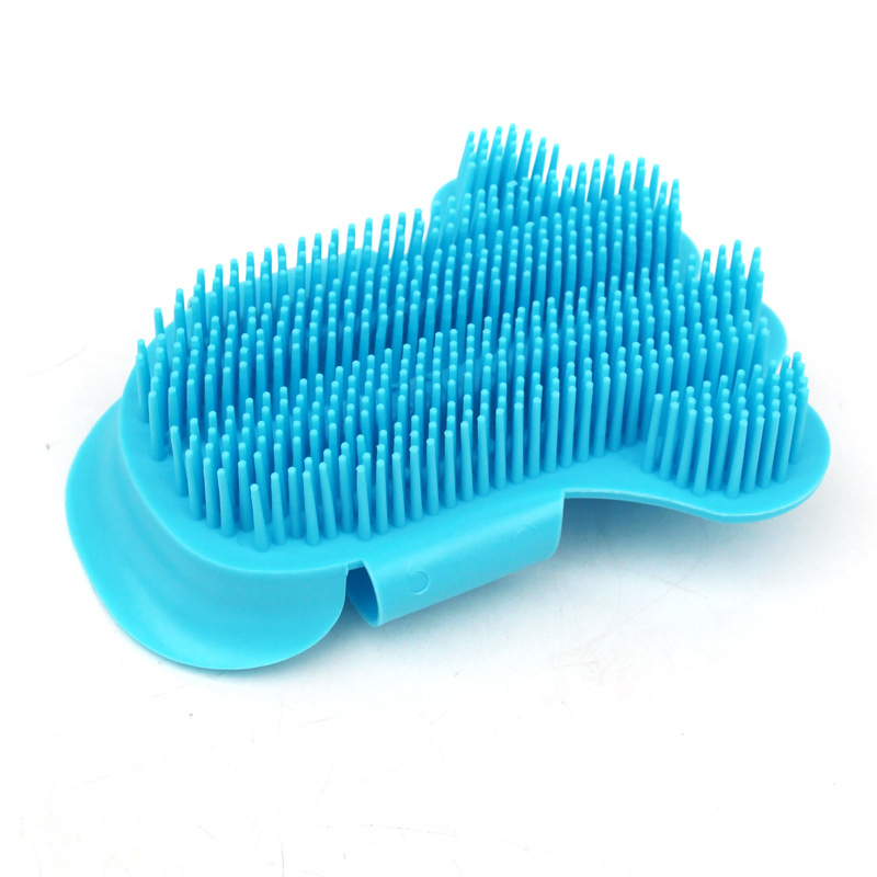 New Pet Shower Brush Dog Foot-Shaped Massage Beauty Comb Dog Brush Golden Retriever Samo Long Hair Available