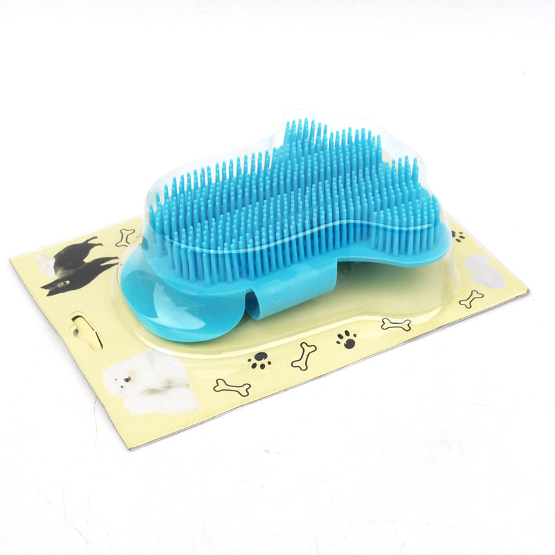 New Pet Shower Brush Dog Foot-Shaped Massage Beauty Comb Dog Brush Golden Retriever Samo Long Hair Available
