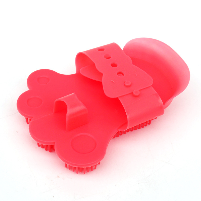 New Pet Shower Brush Dog Foot-Shaped Massage Beauty Comb Dog Brush Golden Retriever Samo Long Hair Available