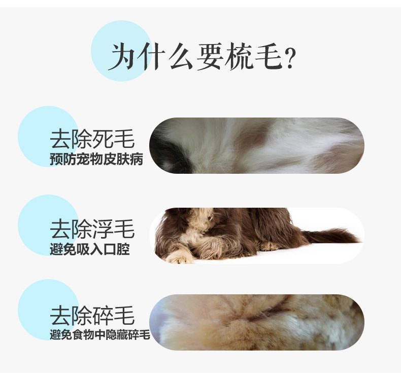 Pet Dog Comb Cat Comb Dog Hair Brush Teddy Small and Medium-Sized Dogs Brush Comb Needle Comb Pet Supplies