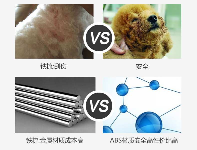 Pet Dog Comb Cat Comb Dog Hair Brush Teddy Small and Medium-Sized Dogs Brush Comb Needle Comb Pet Supplies