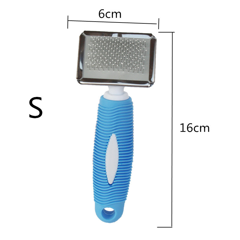 High Quality Pet Comb Soft Rubber Handle Beauty Comb Cat Dog Massage Comb Knot Hair Removal Brush Supplies High Quality Pet Comb Soft Rubber Handle Beauty Comb Cat Dog Massage Comb Knot Hair Removal Brush Supplies