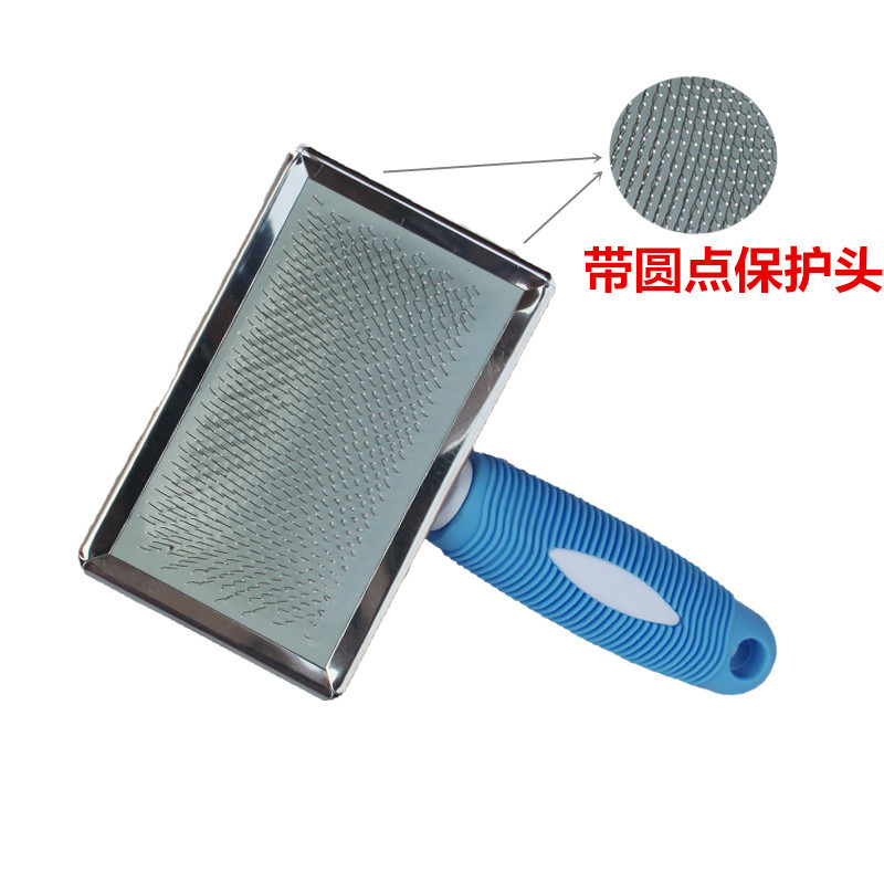 High Quality Pet Comb Soft Rubber Handle Beauty Comb Cat Dog Massage Comb Knot Hair Removal Brush Supplies High Quality Pet Comb Soft Rubber Handle Beauty Comb Cat Dog Massage Comb Knot Hair Removal Brush Supplies