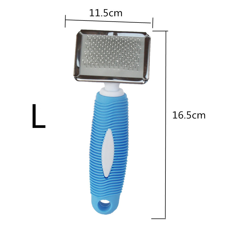 High Quality Pet Comb Soft Rubber Handle Beauty Comb Cat Dog Massage Comb Knot Hair Removal Brush Supplies High Quality Pet Comb Soft Rubber Handle Beauty Comb Cat Dog Massage Comb Knot Hair Removal Brush Supplies