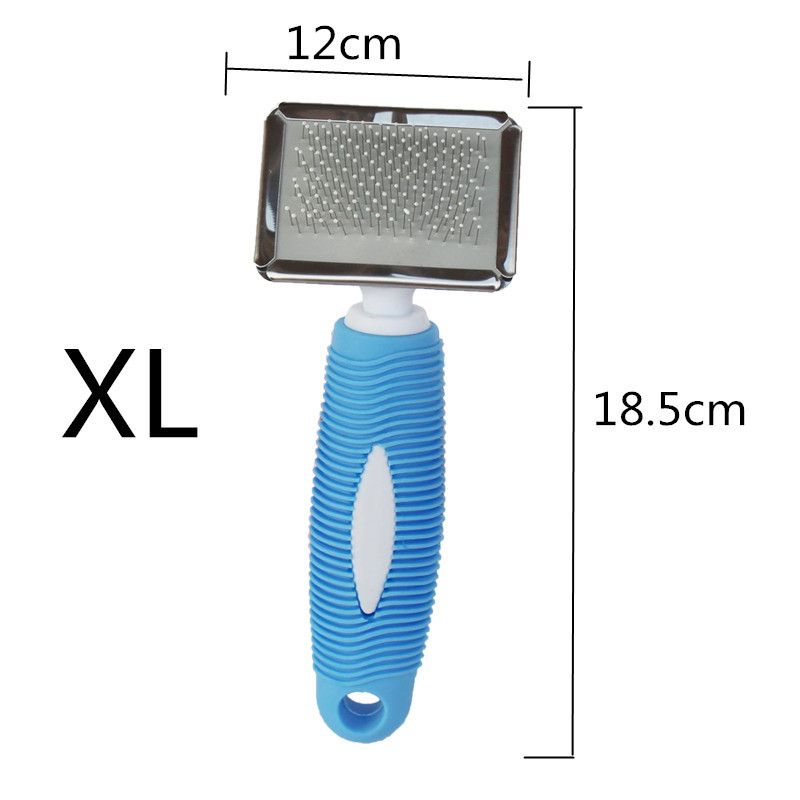 High Quality Pet Comb Soft Rubber Handle Beauty Comb Cat Dog Massage Comb Knot Hair Removal Brush Supplies High Quality Pet Comb Soft Rubber Handle Beauty Comb Cat Dog Massage Comb Knot Hair Removal Brush Supplies
