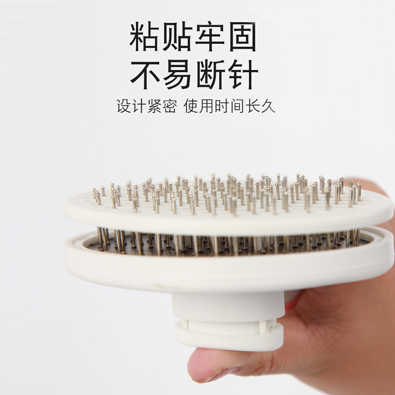Pet Comb Dog Hair Brush Pet Self-Cleaning Needle Comb Small and Medium Dogs Automatic Hair Removal Comb Cat Hair Comb Factory Direct Sales