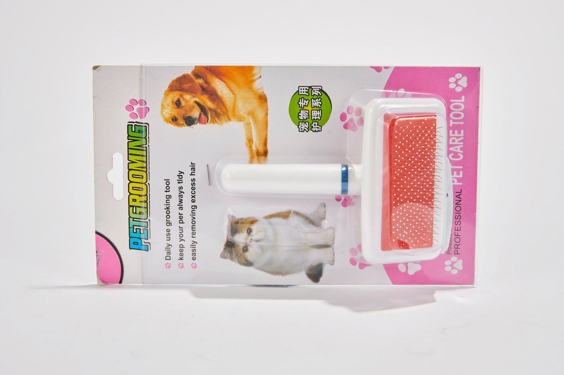 Factory Direct Sales Pet Comb Promotion White Airbag Needle Comb Comb Brush Factory Wholesale