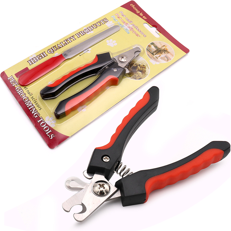 Pet Nail Clipper Stainless Steel Pet Nail Clippers Multi-Functional Nail Scissors Pet Nail Repair Nail Scissors