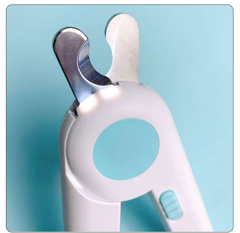 Cat Nail Clippers Nail Grinder Dog Nail Clippers Pet Nail Clipper LED Light Anti-Blood Position Manicure Supplies
