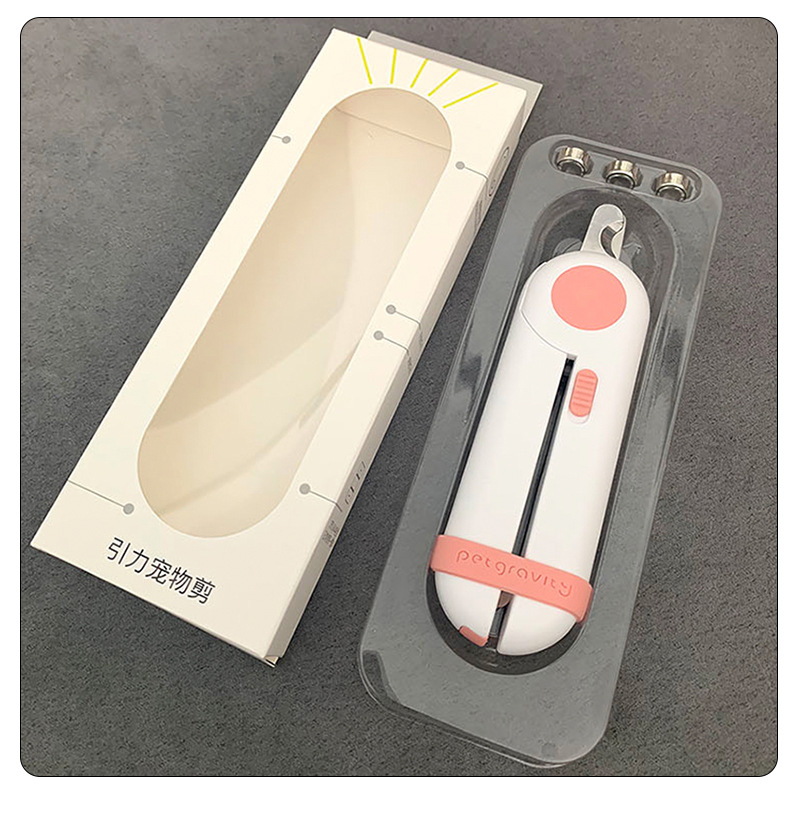 Cat Nail Clippers Nail Grinder Dog Nail Clippers Pet Nail Clipper LED Light Anti-Blood Position Manicure Supplies
