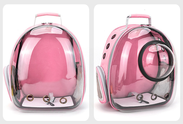 Space Capsule Cat Pet Backpack Transparent Dog Backpack out Breathable and Portable Pet Bag Chest Backpack