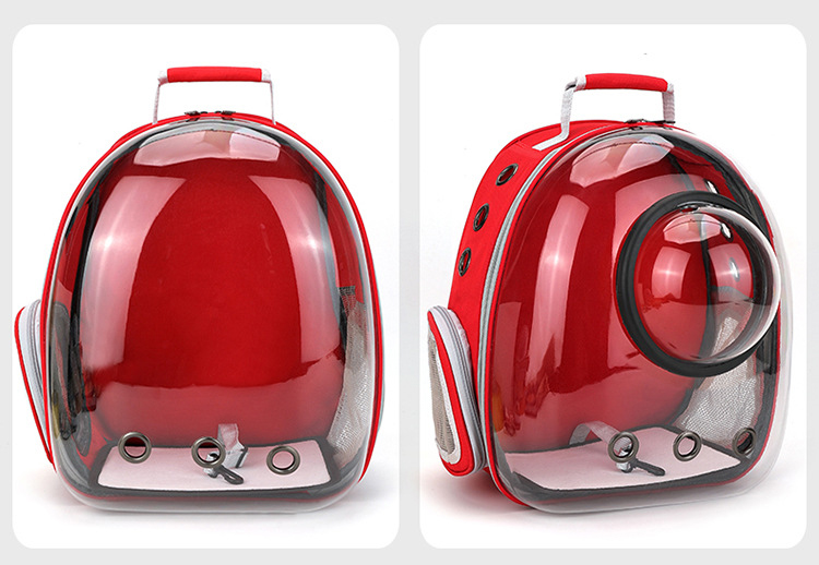 Space Capsule Cat Pet Backpack Transparent Dog Backpack out Breathable and Portable Pet Bag Chest Backpack