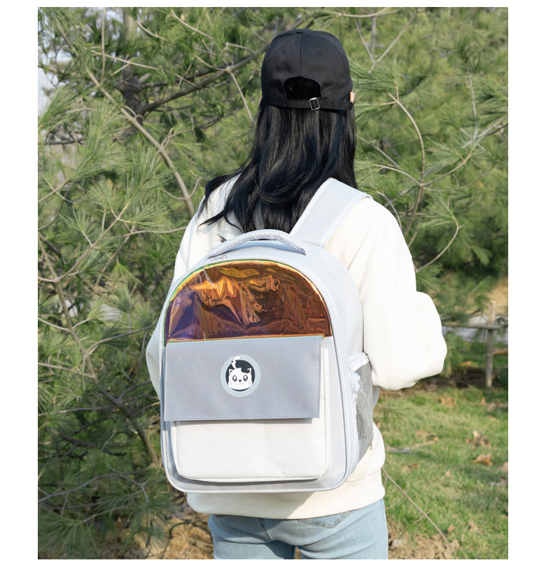 Pet Backpack Backpack Portable Cat School Bag Dog Bag Winter Cat Supplies Factory Direct Sales Supply Backpack