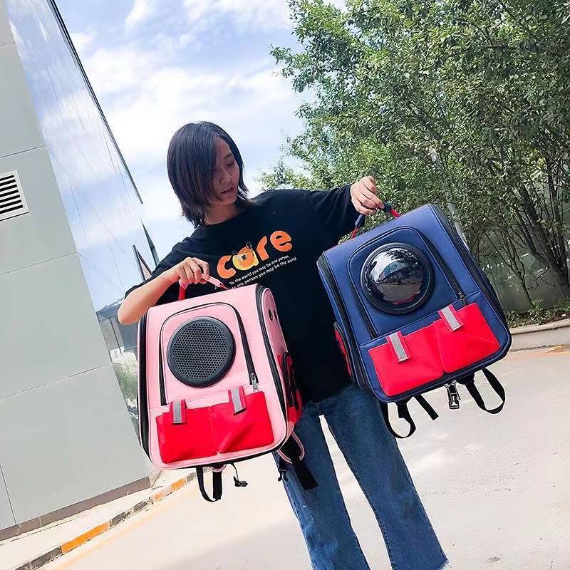 Space Capsule Cat Pet Backpack Transparent Dog Backpack out Breathable and Portable Pet Bag Chest Backpack