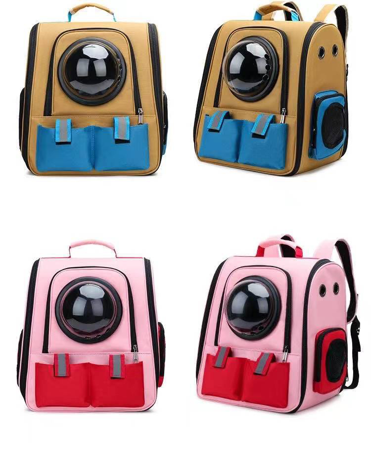 Space Capsule Cat Pet Backpack Transparent Dog Backpack out Breathable and Portable Pet Bag Chest Backpack