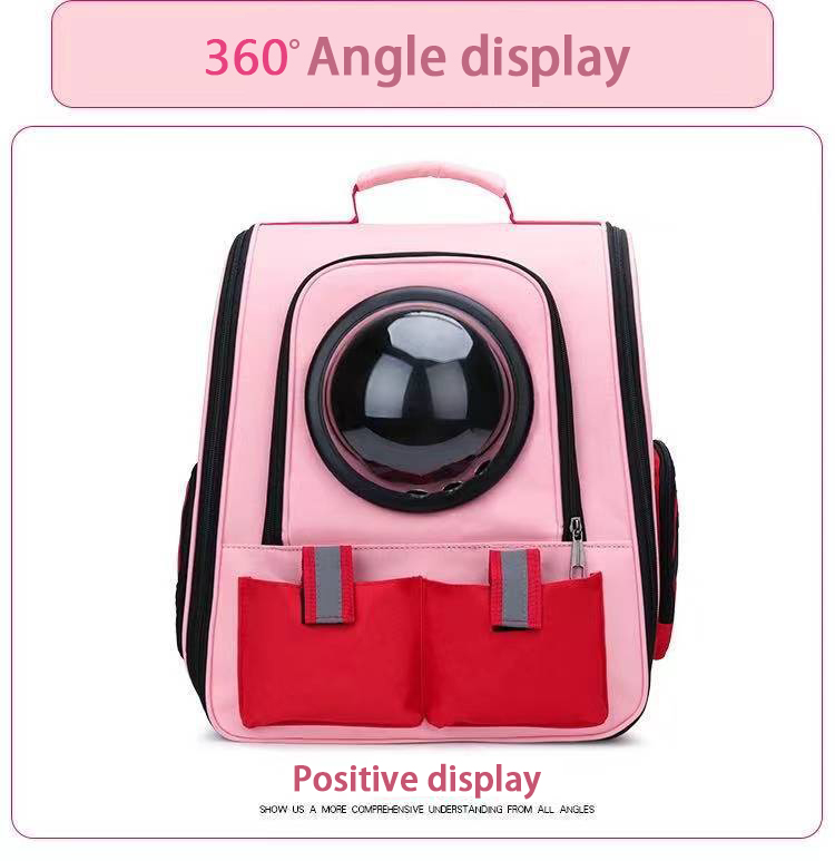 Space Capsule Cat Pet Backpack Transparent Dog Backpack out Breathable and Portable Pet Bag Chest Backpack