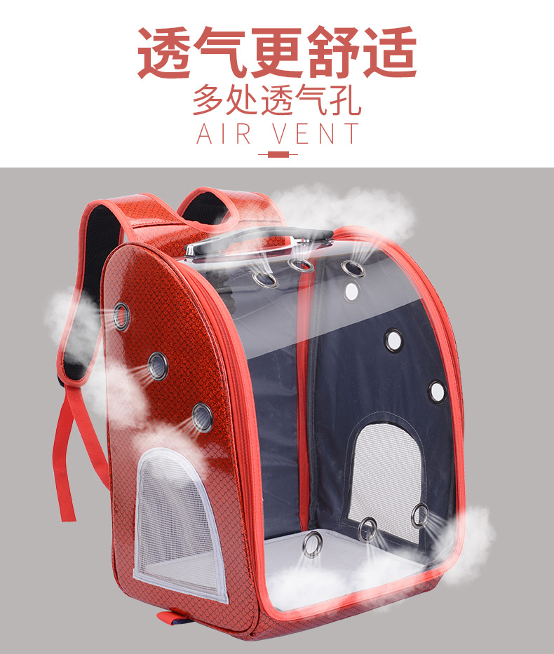 Cross-Border Special for New Pet Trolley Bag Outdoor Portable Dog Bag Transparent Pet Cat Bag Large Capacity Pet Backpack Cross-Border Special for New Pet Trolley Bag Outdoor Portable Dog Bag Transparent Pet Cat Bag Large Capacity Pet Backpack