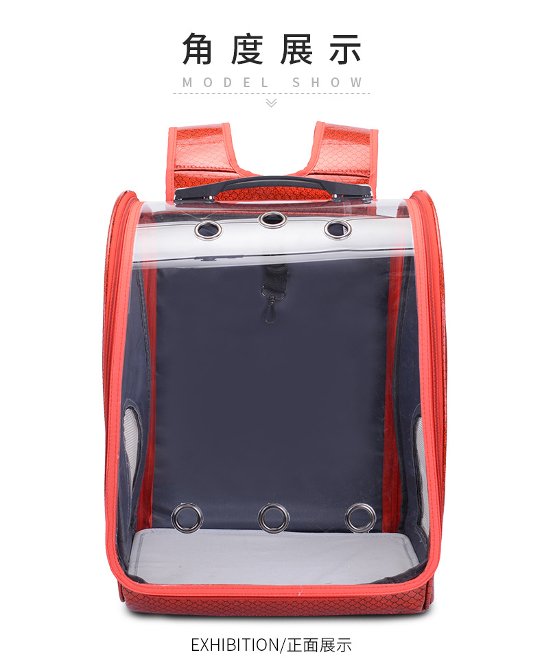 Cross-Border Special for New Pet Trolley Bag Outdoor Portable Dog Bag Transparent Pet Cat Bag Large Capacity Pet Backpack Cross-Border Special for New Pet Trolley Bag Outdoor Portable Dog Bag Transparent Pet Cat Bag Large Capacity Pet Backpack