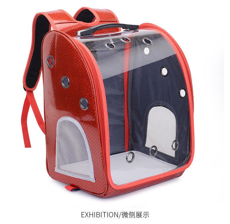 Cross-Border Special for New Pet Trolley Bag Outdoor Portable Dog Bag Transparent Pet Cat Bag Large Capacity Pet Backpack Cross-Border Special for New Pet Trolley Bag Outdoor Portable Dog Bag Transparent Pet Cat Bag Large Capacity Pet Backpack