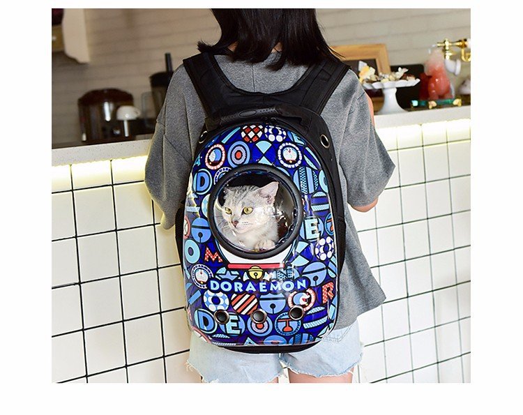 Double Shoulder Breathable Space Capsule Pet Backpack Carry out Transparent Dogs and Cats Backpack Pet Supplies Pet Bag Double Shoulder Breathable Space Capsule Pet Backpack Carry out Transparent Dogs and Cats Backpack Pet Supplies Pet Bag