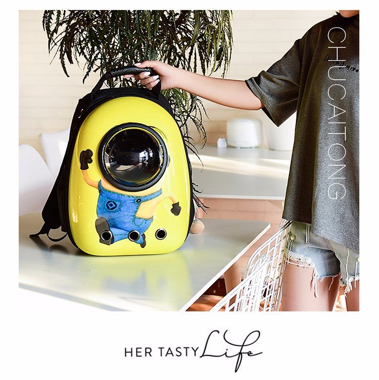 Double Shoulder Breathable Space Capsule Pet Backpack Carry out Transparent Dogs and Cats Backpack Pet Supplies Pet Bag Double Shoulder Breathable Space Capsule Pet Backpack Carry out Transparent Dogs and Cats Backpack Pet Supplies Pet Bag