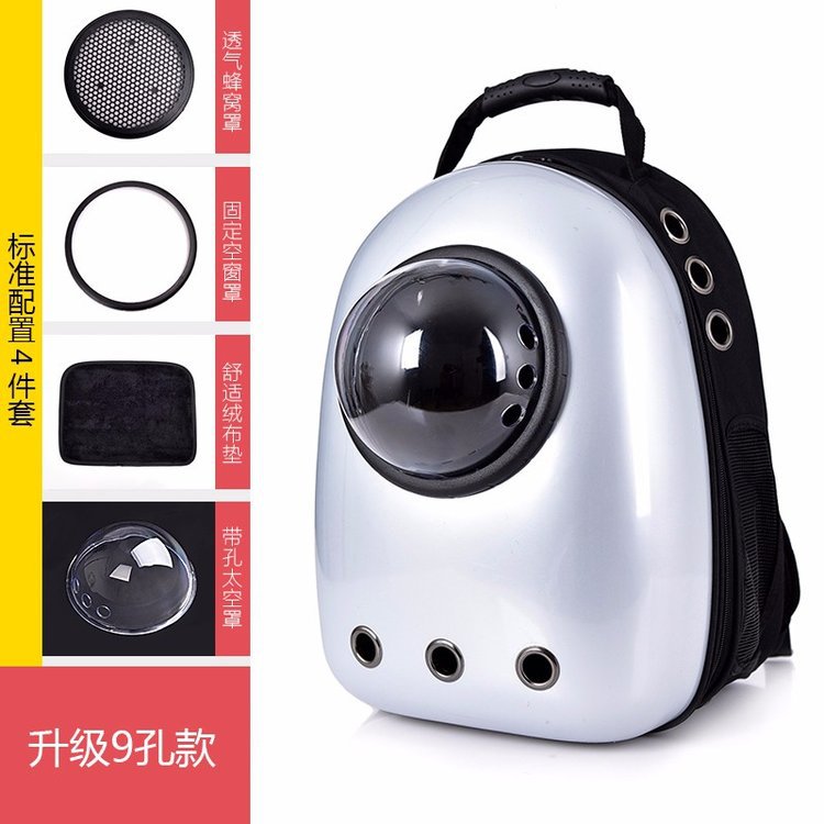 Double Shoulder Breathable Space Capsule Pet Backpack Carry out Transparent Dogs and Cats Backpack Pet Supplies Pet Bag Double Shoulder Breathable Space Capsule Pet Backpack Carry out Transparent Dogs and Cats Backpack Pet Supplies Pet Bag