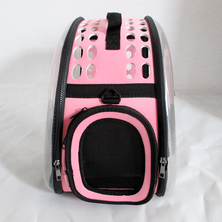 Transparent Cat Bag Cross-Border Supply Foldable Pet Backpack Dog Supplies Outing Carry Bag Pet Bag Factory