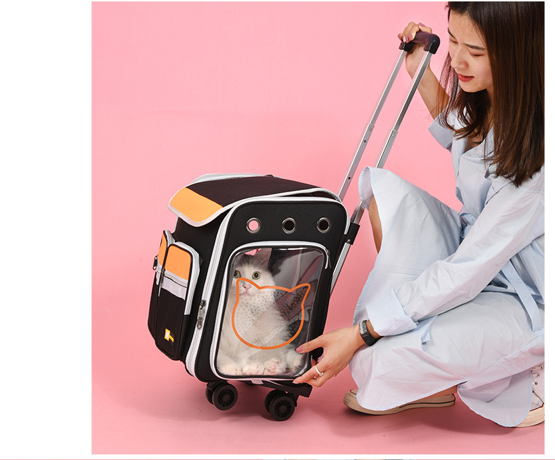 New Pet Trolley Bag Large Capacity Pet Luggage Pet Bag Dog Bag Pet Backpack Cat Bag New Pet Trolley Bag Large Capacity Pet Luggage Pet Bag Dog Bag Pet Backpack Cat Bag