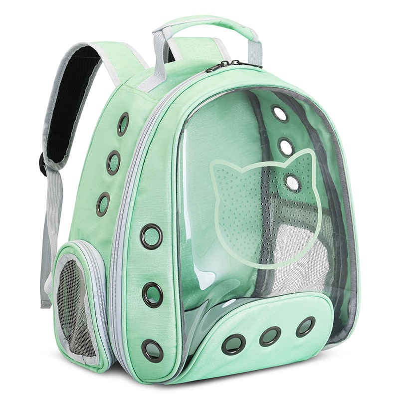 New Pet Bag Pet Backpack Solid Color Cat Bag Transparent Space Bag Outdoor Portable Space Capsule Dog Backpack