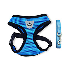 Factory direct sale of new pet chest straps breathable vest - style dog chest and back leash leash walking dog harness Factory direct sale of new pet chest straps breathable vest - style dog chest and back leash leash walking dog harness
