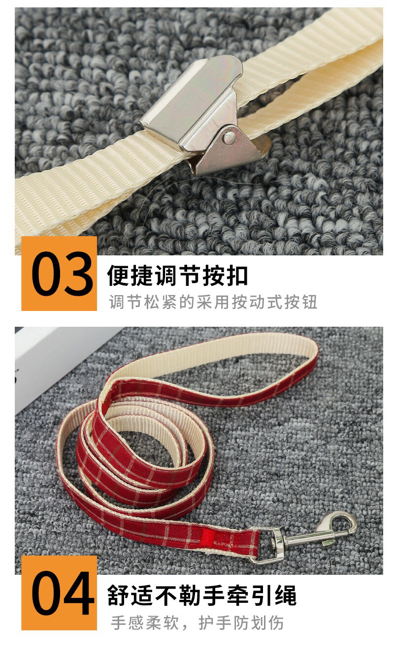 Plaid Chest Strap Pet Hand Holding Rope Dot Dog Vest Hand Holding Rope Mesh Chest Back Dog Leash Cat Rope Wholesale Plaid Chest Strap Pet Hand Holding Rope Dot Dog Vest Hand Holding Rope Mesh Chest Back Dog Leash Cat Rope Wholesale