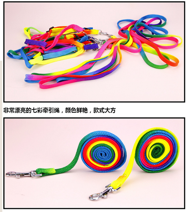 T Pet Supplies Wholesale Colorful Nylon Chest and Back Cover Hand Holding Rope Teddy Dog Leash Cat Nylon Tow Rope Hand Holding Rope T Pet Supplies Wholesale Colorful Nylon Chest and Back Cover Hand Holding Rope Teddy Dog Leash Cat Nylon Tow Rope Hand Holding Rope