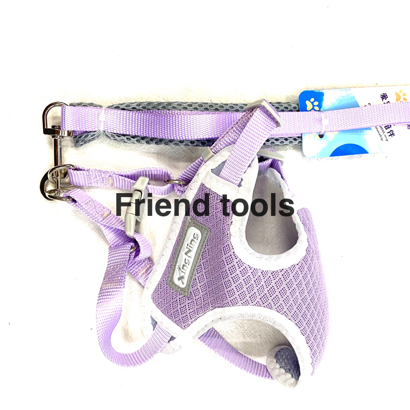 Pet Chain Breathable Mesh Webbing Chest Back for Cats and Dogs