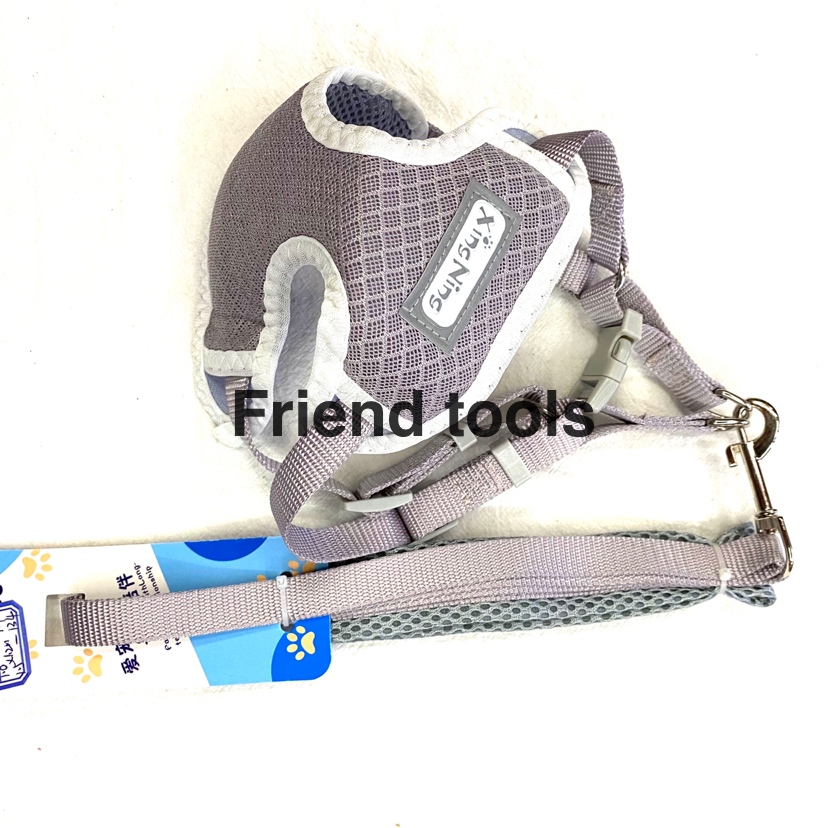Pet Chain Breathable Mesh Webbing Chest Back for Cats and Dogs