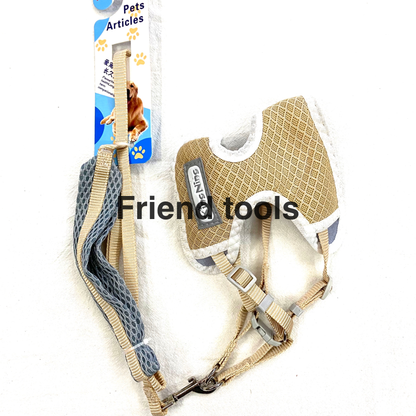 Pet Chain Breathable Mesh Webbing Chest Back for Cats and Dogs