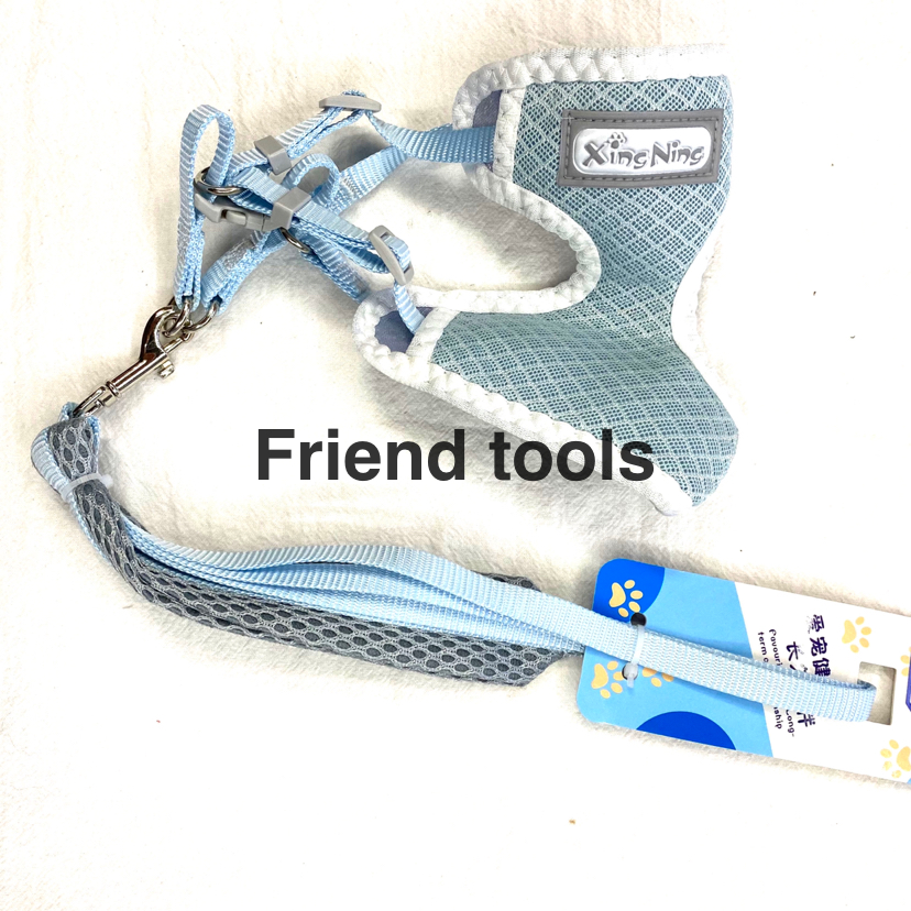 Pet Chain Breathable Mesh Webbing Chest Back for Cats and Dogs