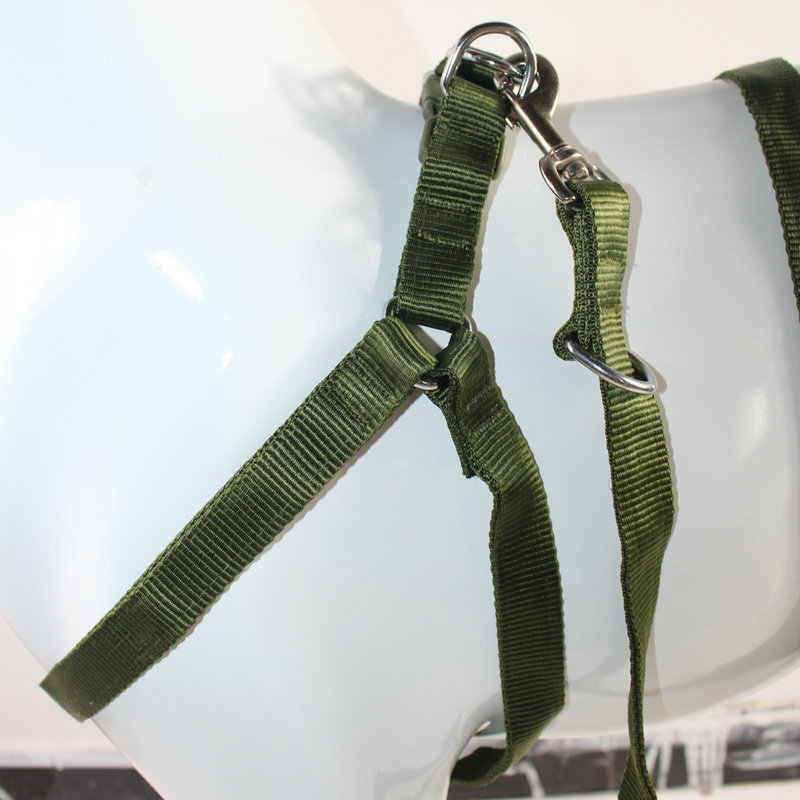 Wholesale Double-Layer Army Green Chest and Back Pet Supplies Pet Collar Traction Belt Retractable Reflective Dog Traction Wholesale Double-Layer Army Green Chest and Back Pet Supplies Pet Collar Traction Belt Retractable Reflective Dog Traction