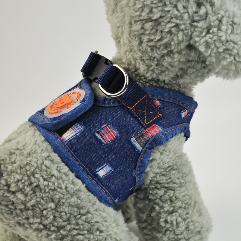 Upgraded Pet Vest Cowboy Chest Back Dog Cowboy Hand Holding Rope Cat Leash Set for Cats and Dogs